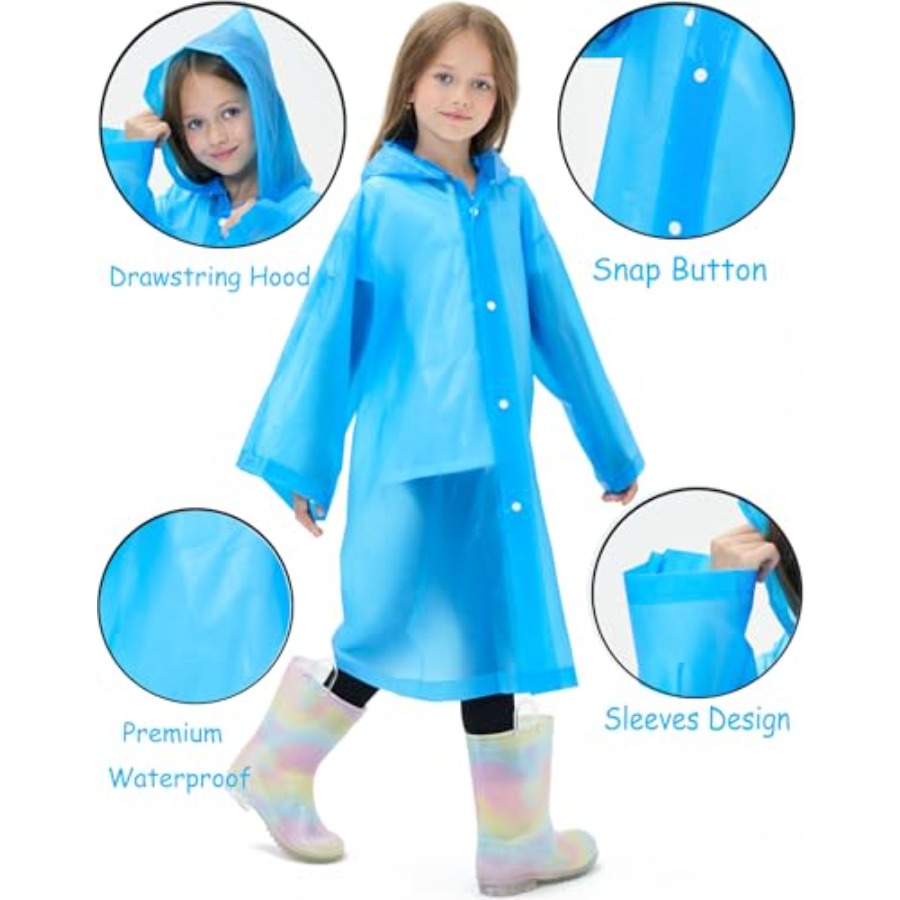 2 Pack Reusable Waterproof Rai - Emergency Poncho Rain ulasan dan harga