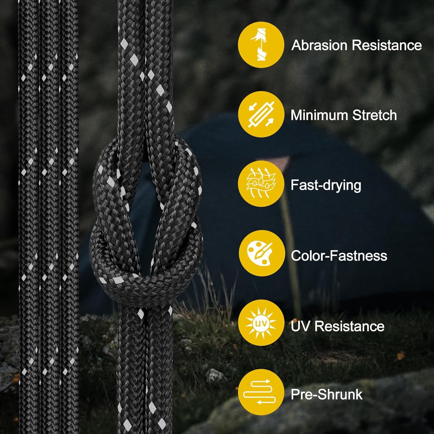 850lb Reflective Paracord Rope - Para Cord 1000Ft ulasan dan harga