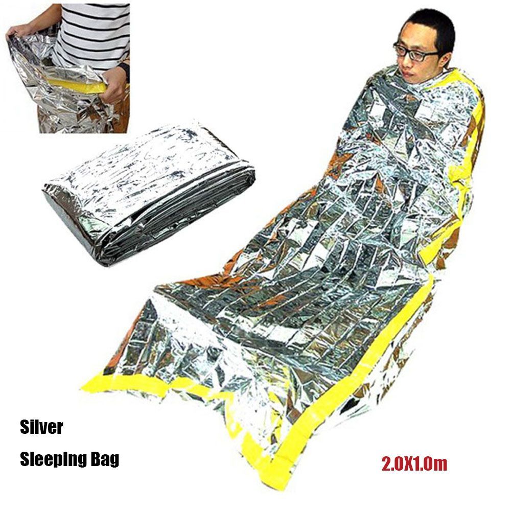 210x90cm Waterproof Portable R - Survival Blanket Reflective ulasan dan harga
