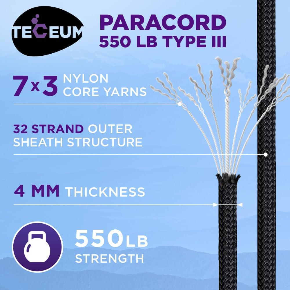 Reflective Paracord Rope 1000f - Para Cord 1000Ft ulasan dan harga