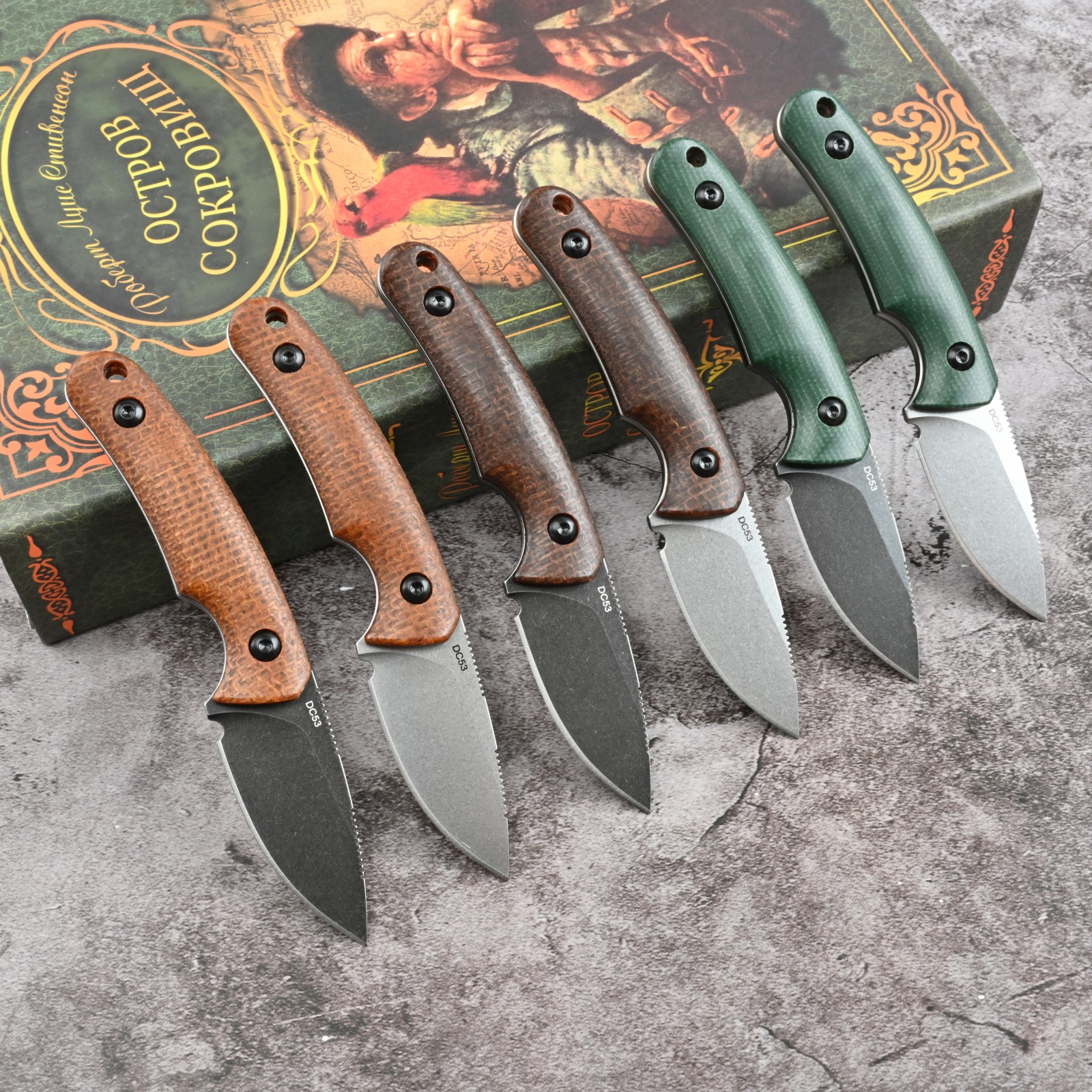 Premium SDOKEDC DC53 Steel EDC - Bushcraft Knife Fixed ulasan dan harga