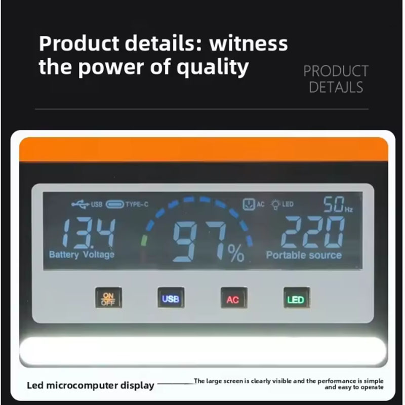 Original 220V 40AH Portable Po - Solar Emergency Charger ulasan dan harga