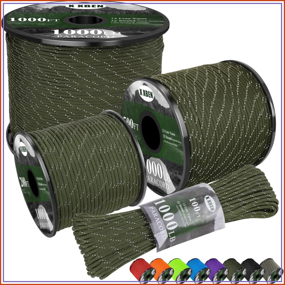Reflective Paracord 1000lb, 50 - Para Cord 1000Ft ulasan dan harga