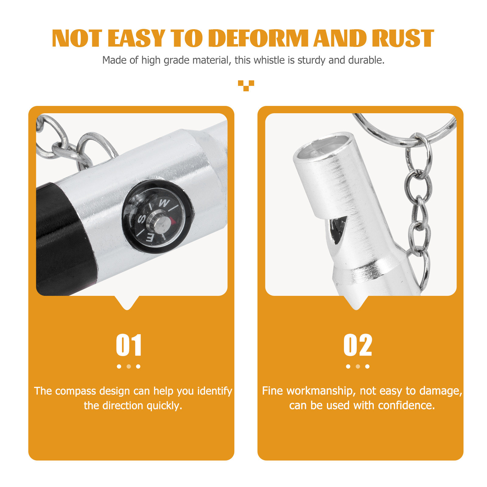 2Pcs Multifunctional Survival  - Emergency Whistle Loud ulasan dan harga