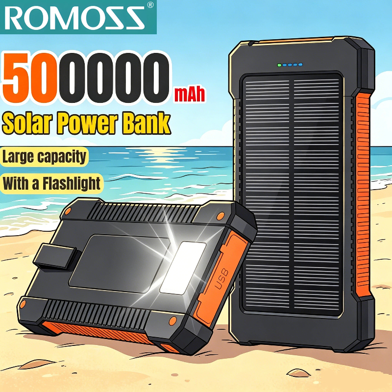 ROMOSS 500000mAh Solar Power B - Solar Emergency Charger ulasan dan harga