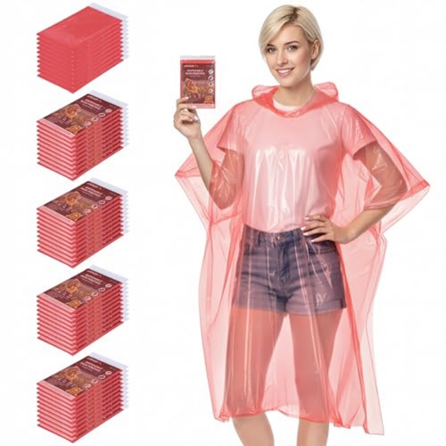 APEXUP Disposable Rain Ponchos - Emergency Poncho Rain ulasan dan harga