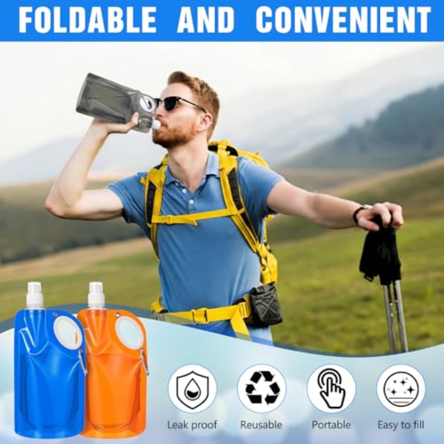 22 oz Collapsible Water Bottle - Water Bag Collapsible ulasan dan harga