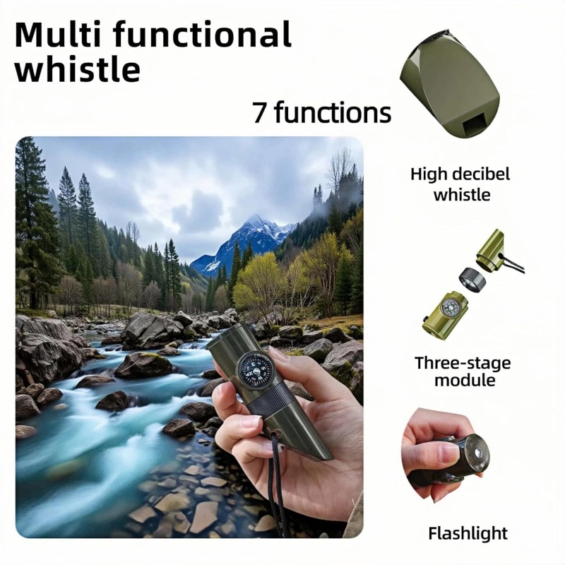3-in-1 Emergency Whistles with - Emergency Whistle Loud ulasan dan harga