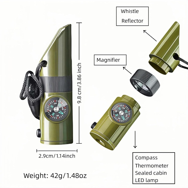 3-in-1 Emergency Whistles with - Emergency Whistle Loud ulasan dan harga