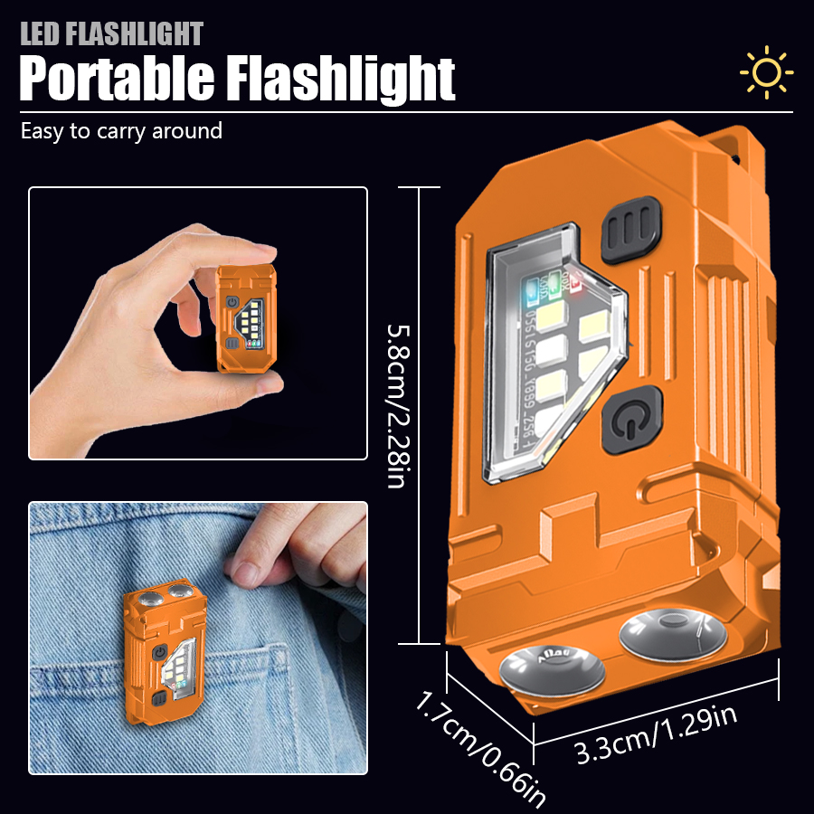 Mini Keychain EDC Flashlight R - Fishing Kit Compact ulasan dan harga