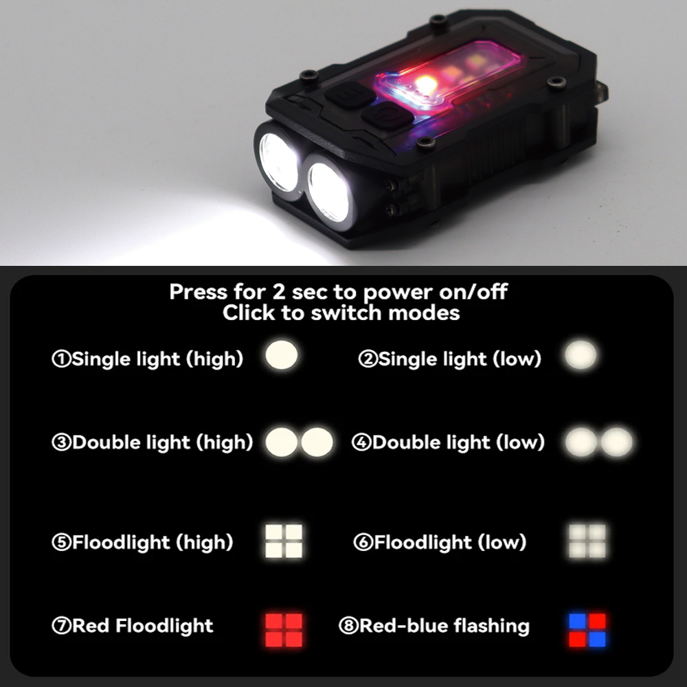 Tactical Flashlight EDC Portab - Fire Starting Kit ulasan dan harga