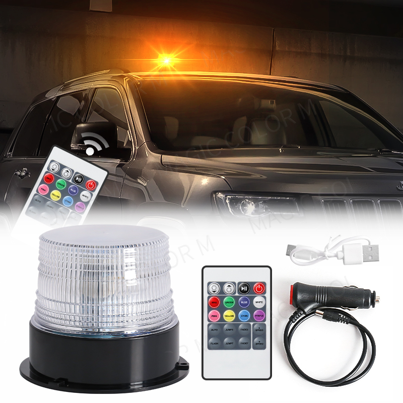 RGB LED Car Strobe Warning Lig - Sos Light Strobe ulasan dan harga