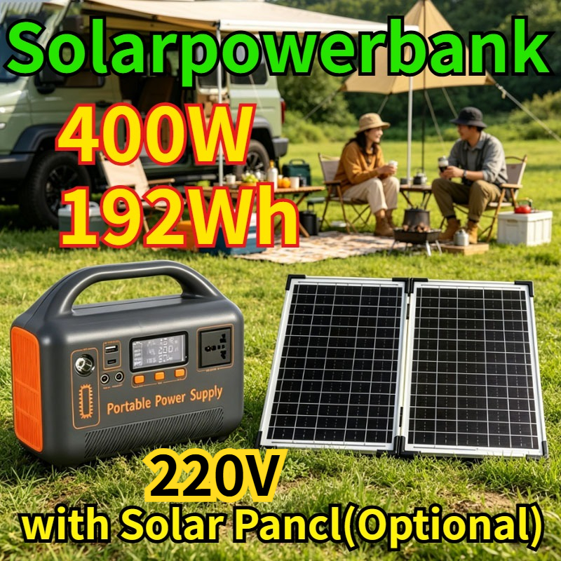 New 400W Portable Power Statio - Solar Emergency Charger ulasan dan harga