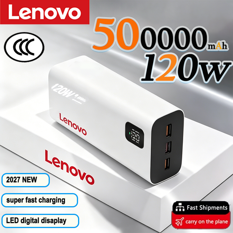 Lenovo 2027 Large Capacity 500 - Solar Emergency Charger ulasan dan harga