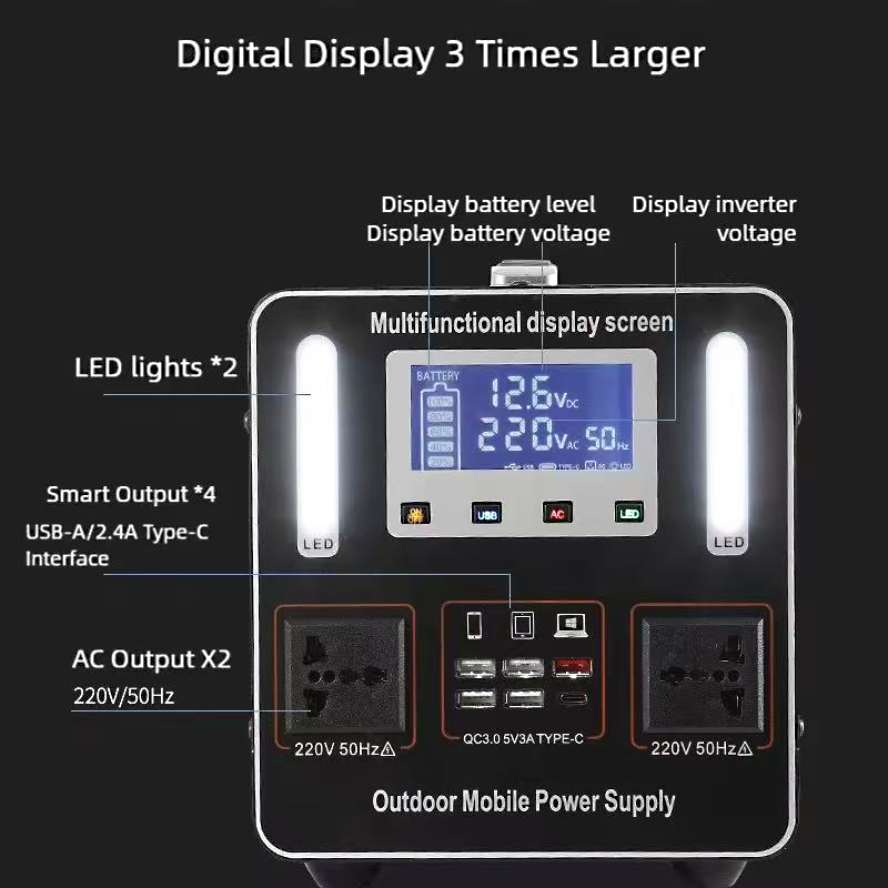 220V LiFePO4 Portable Power St - Solar Emergency Charger ulasan dan harga