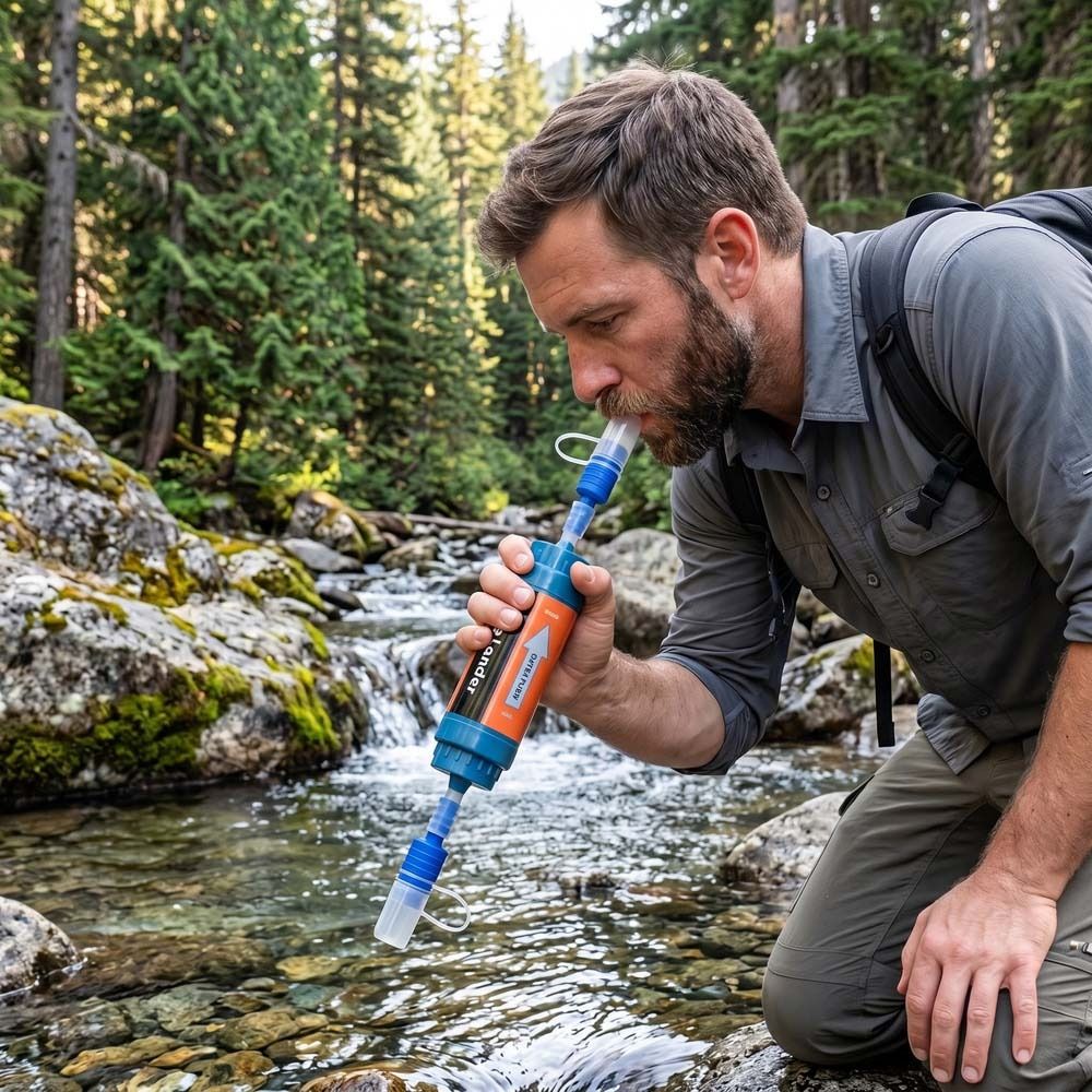 Mini Mini Water Filter Straw S - Water Purification Straw ulasan dan harga
