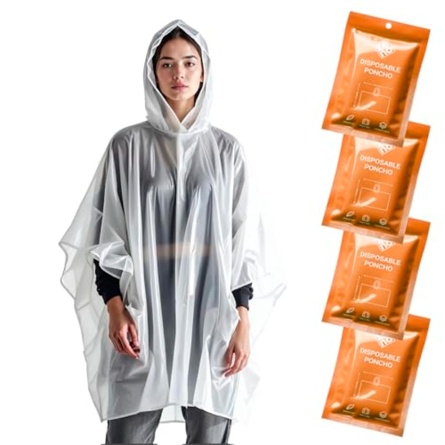 Disposable Rain Ponchos for Ad - Emergency Poncho Rain ulasan dan harga
