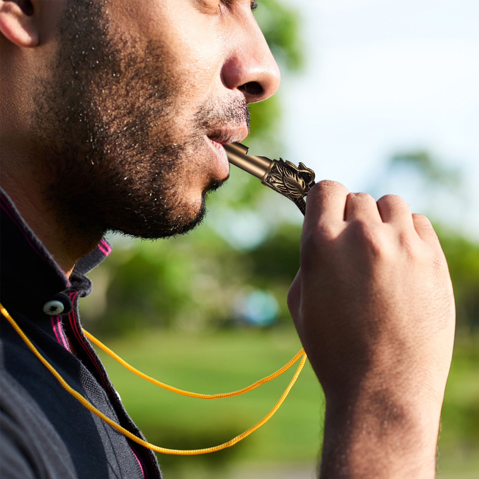 3Pcs Dragon Whistles Brass Ret - Emergency Whistle Loud ulasan dan harga