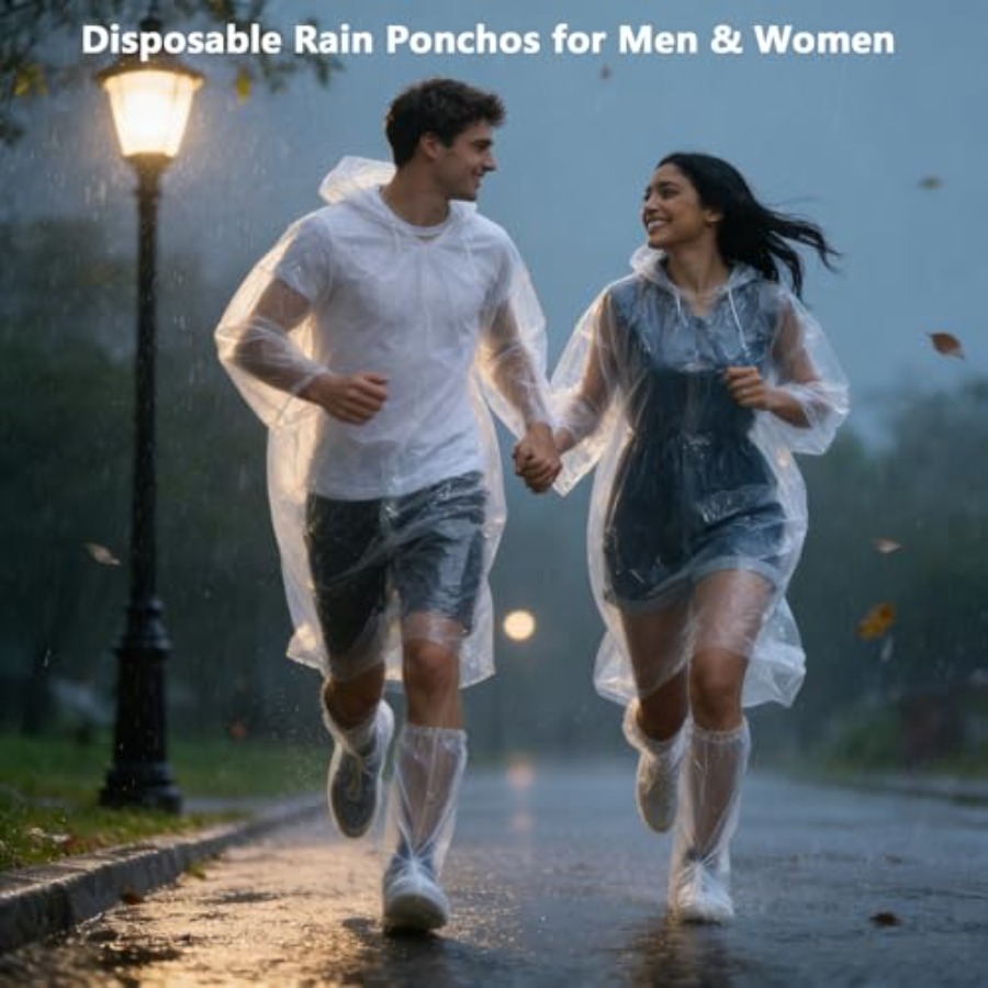Disposable Rain Ponchos for Ad - Emergency Poncho Rain ulasan dan harga