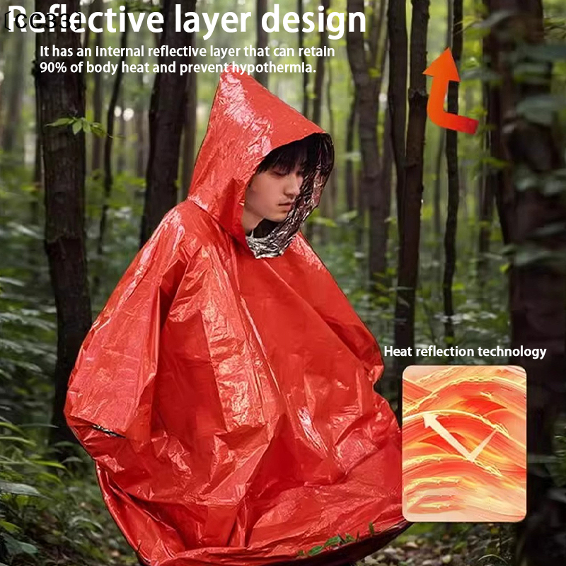 Emergency Survival Rain Hot Po - Survival Blanket Reflective ulasan dan harga