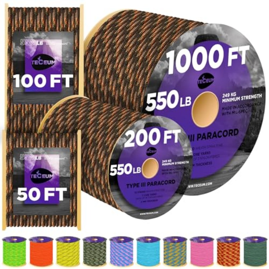 Reflective Paracord Rope 1000  - Para Cord 1000Ft ulasan dan harga