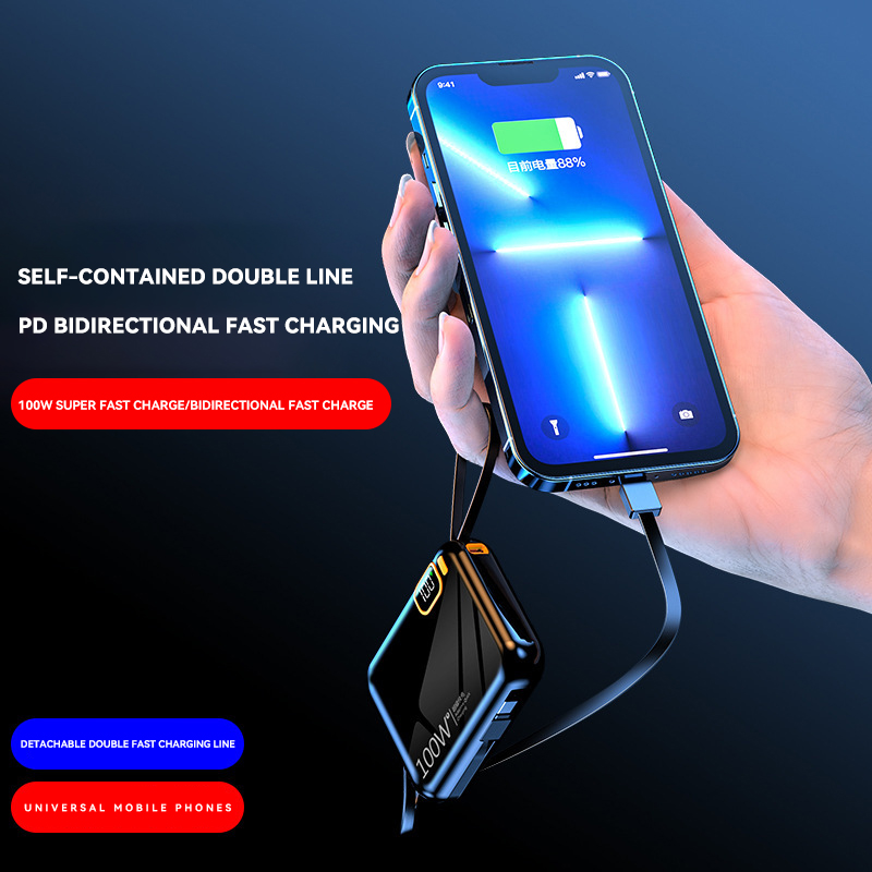 50000mAh Power Bank 100W Detac - Solar Emergency Charger ulasan dan harga