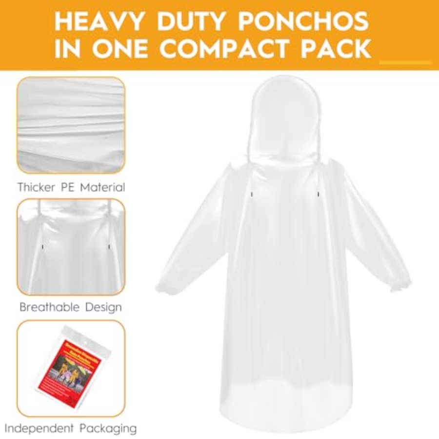 and and Disposable Rain Poncho - Emergency Poncho Rain ulasan dan harga