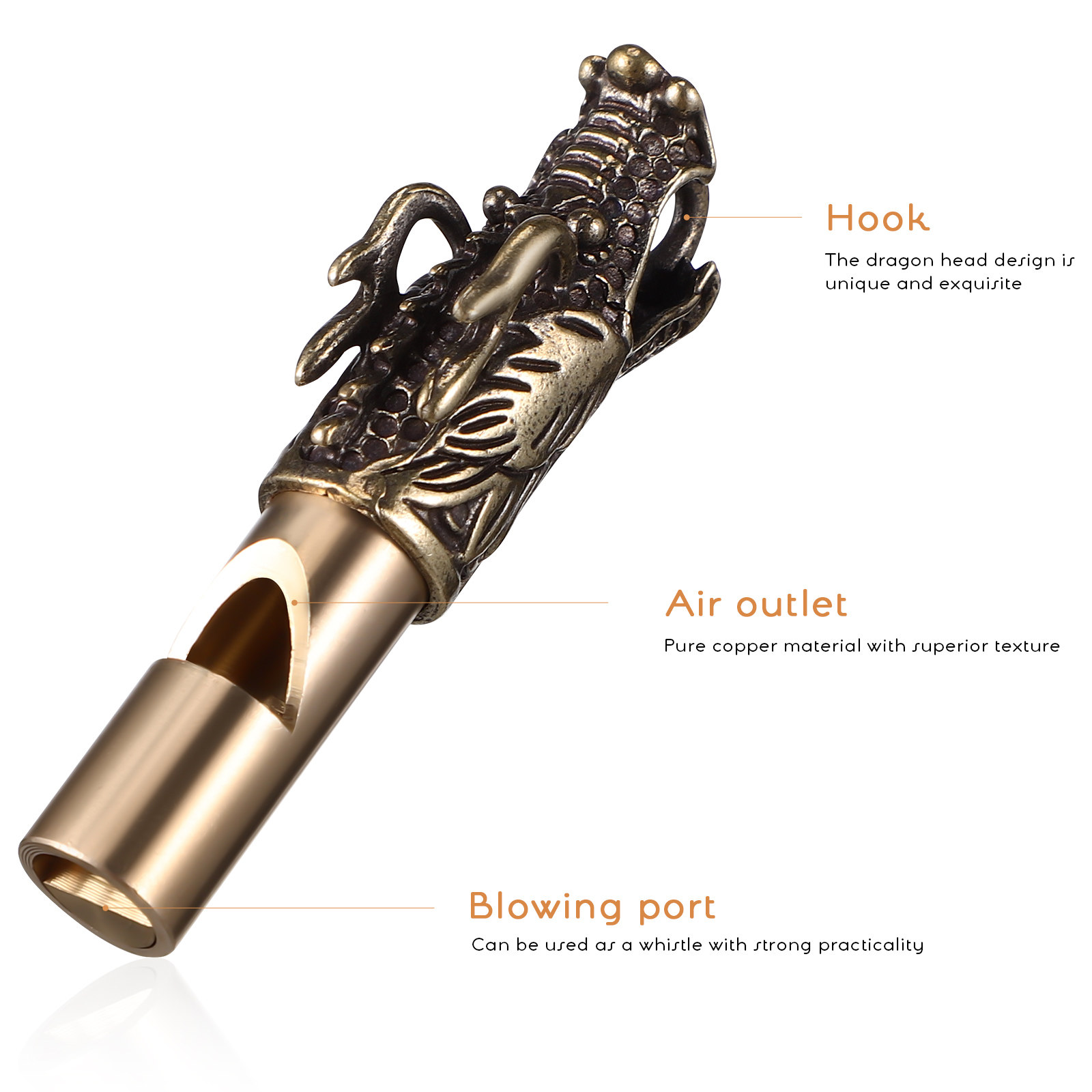 3Pcs Chinese Dragon Whistles B - Emergency Whistle Loud ulasan dan harga
